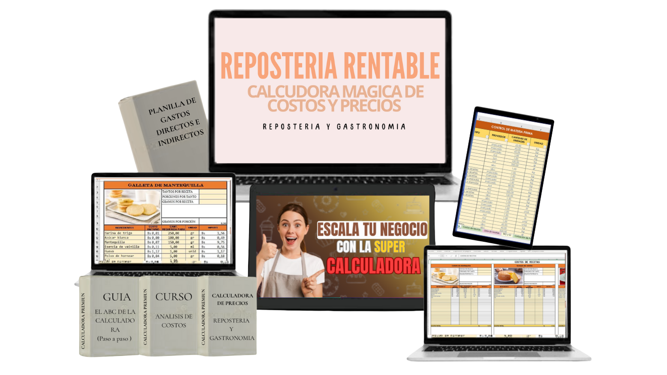 SUPER CALCULADORA DE PRECIOS PREMIUN DE REPOSTERIA Y GASTRONOMIA (19)